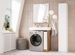 Акватон Тумба с раковиной Лондри 20 дуб рустикальный/белая – фотография-10